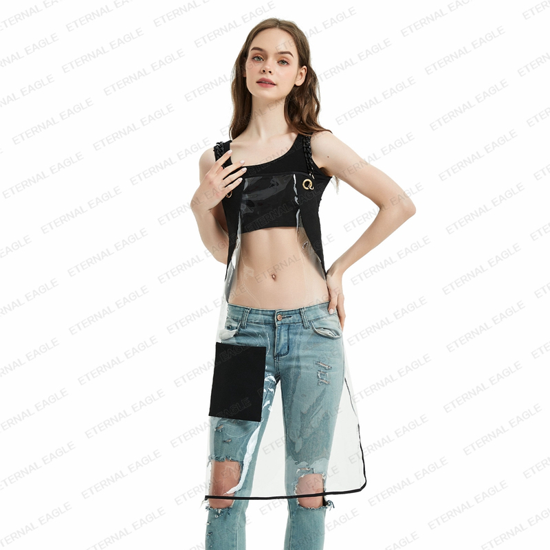 Factory direct sale clear plastic waterproof tpu apron barber shop salon hairdresser pvc apron 