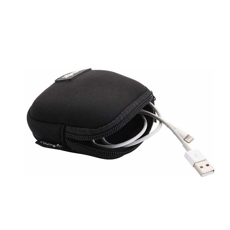 Hot selling portable Neoprene Mini Pouch Travel Storage Carrying Bag Earphones Neoprene pouch