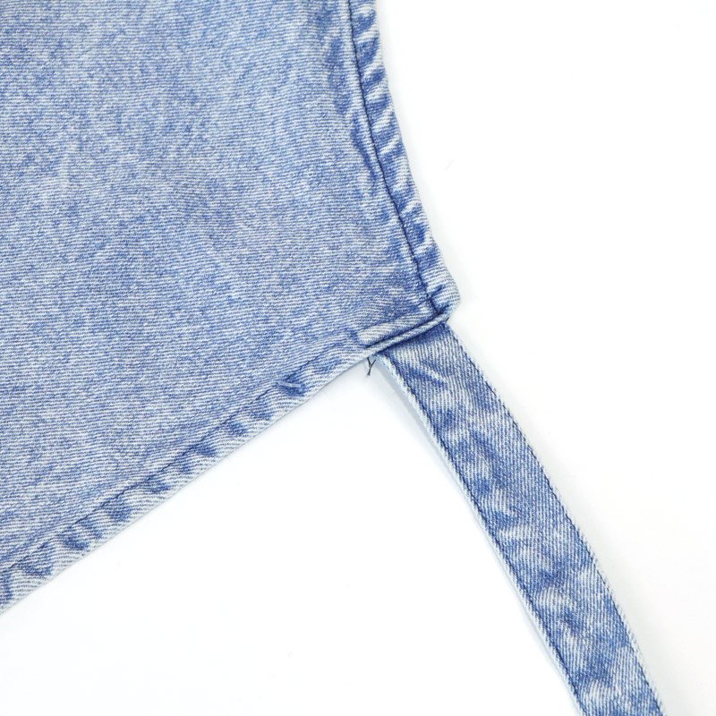 68*86 cm customized polyester cotton denim apron for restaurant kitchen work