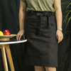 Black Polyester Cotton Anti-oil Washable Kitchen Cooking Apron for Household