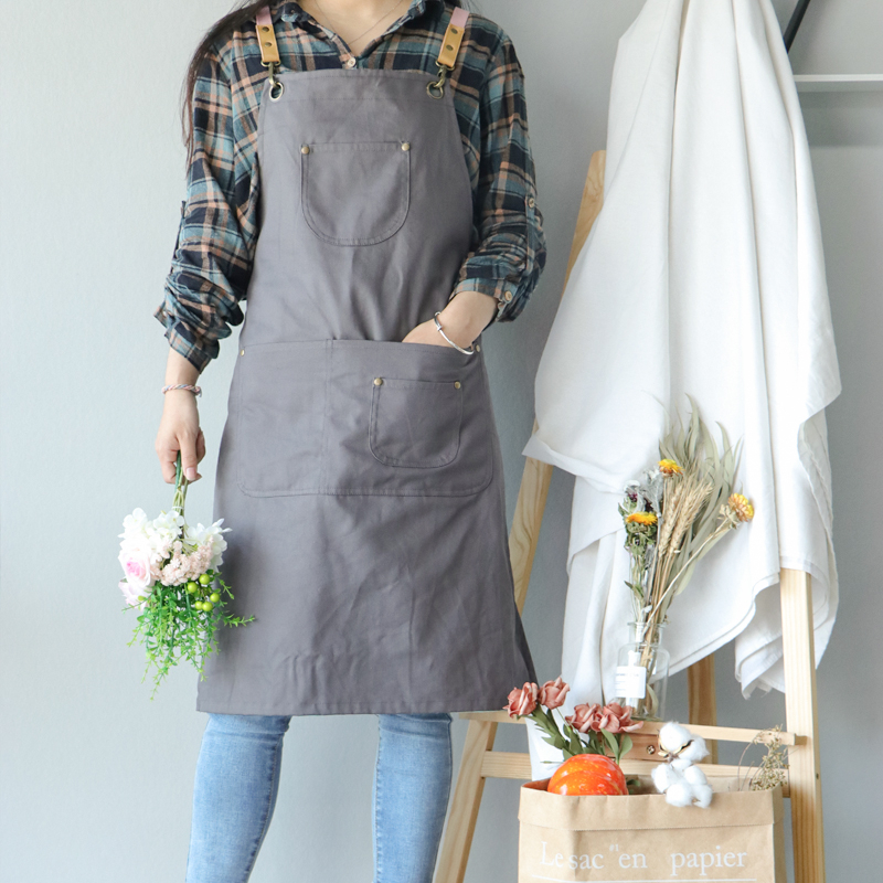 Various color design double-sided aprons for beauty salon for women