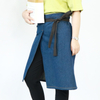 Factory Custom Polyester Cotton Blue Denim Waist Apron with Logo Printed