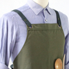 Simple Fashion Army Green Polyester Cotton Canvas Apron Garden Cleaning Work Apron