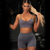 Factory Hot Selling Sexy Design Women Fitness Two Pieces Yoga Wear Suit Custom Gym Sports Yoga Sets 