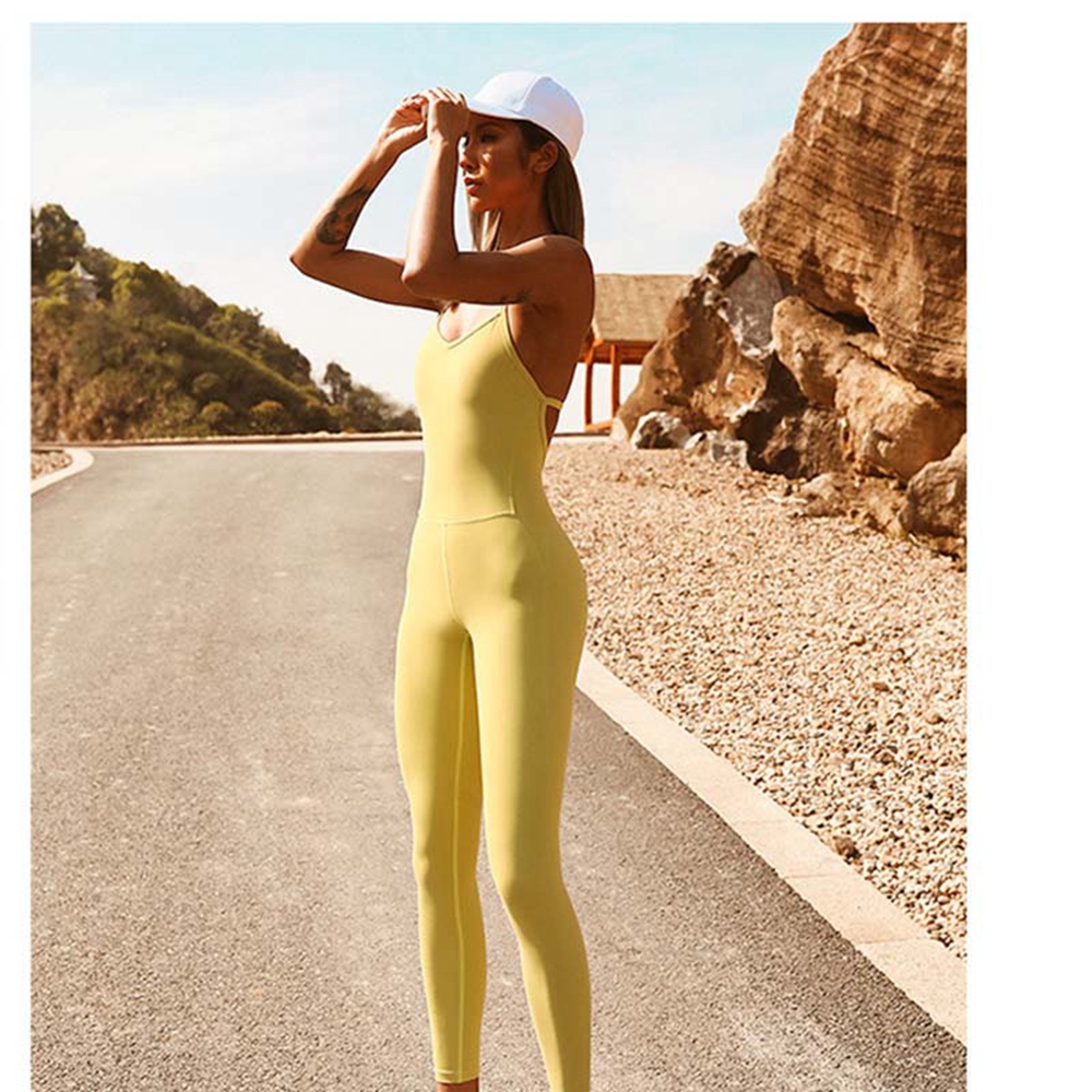 Wholesale Fashional One Piece Yoga Wear Women's Active High Waist Hip Lifting Workout Sets 