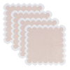 Double-layer Applique Scallopped Napkins 100% Cotton Napkins Table Decorate Washable Napkins For Party