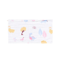 Custom Cartoon Logo Design Cotton Yarn Bib Set for Children Durable Soft Cotton Sweat Scarves 