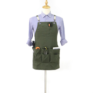 Factory Professional Wholesale Custom Multi-tool Pockets Design Cotton Work Apron