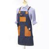 Wear-resistant And Eco Friendly Denim Canvas Apron Kitchen Cooking Apron Wholesale