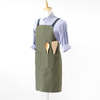 Simple Fashion Army Green Polyester Cotton Canvas Apron Garden Cleaning Work Apron