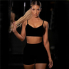 Factory Hot Selling Sexy Design Women Fitness Two Pieces Yoga Wear Suit Custom Gym Sports Yoga Sets 