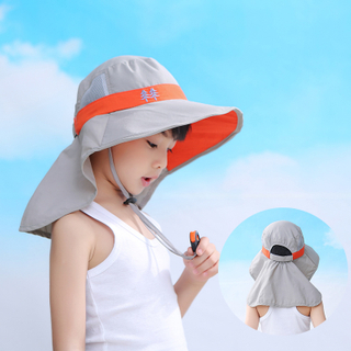 New Listing Children's Sun Hat Spring And Summer UV Protection Sun Hat Boys And Girls Fisherman Hat Baby Beach Sun Hat