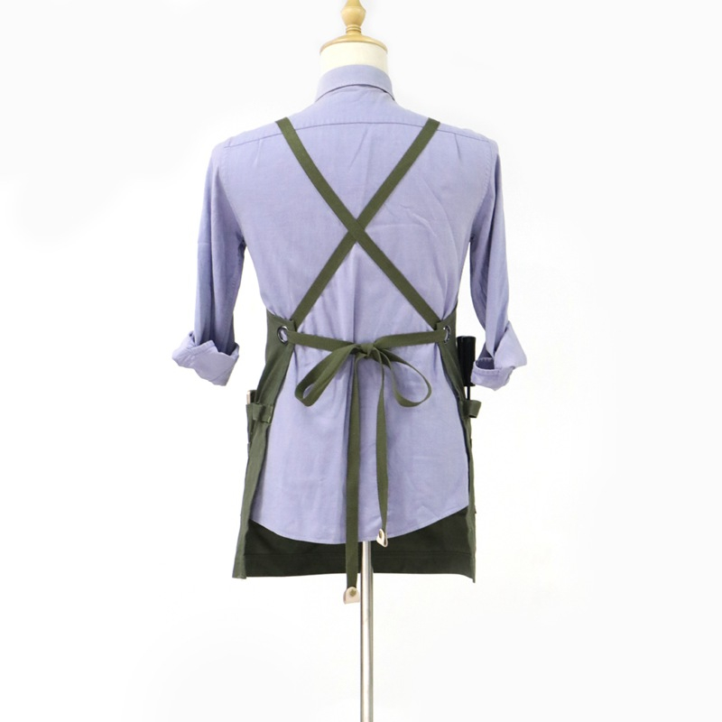 Factory Professional Wholesale Custom Multi-tool Pockets Design Cotton Work Apron