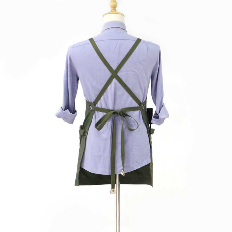 Factory Professional Wholesale Custom Multi-tool Pockets Design Cotton Work Apron