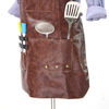 Multifunction High Quality Waterproof Fabric Pu Leather Bbq Apron for Men