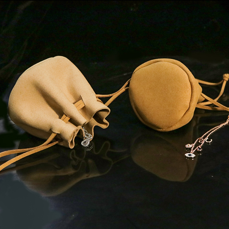 Factory Custom Microfiber Suede Gift Drawstring Bag for Jewelry And Watch Package