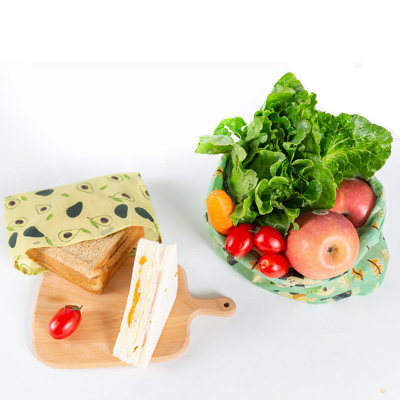 Factory Direct Sale Organic Cotton Beeswax Fresh-keeping Bag, Reusable Beeswax Fresh-keeping Cloth