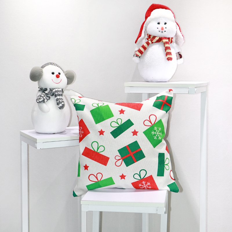 Christmas Cotton Pillowcase for Home Or Banquet Holiday Decoration