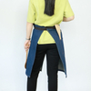 Factory Custom Polyester Cotton Blue Denim Waist Apron with Logo Printed