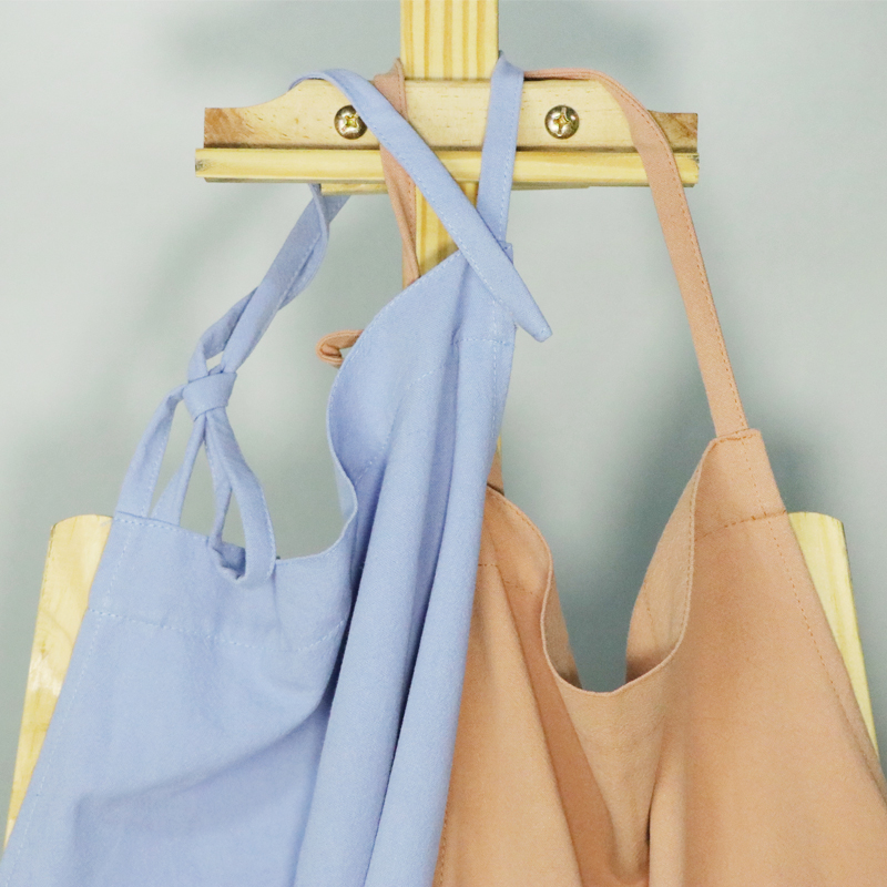 Cotton linen simple adult household cleaning restaurant flower shop art work apron thin long style buttock apron