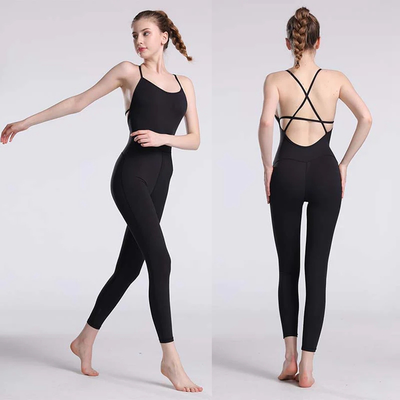 Wholesale Fashional One Piece Yoga Wear Women's Active High Waist Hip Lifting Workout Sets 