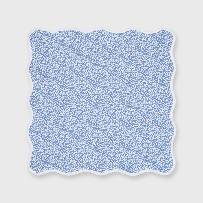 High Quality Scallop Edge Napkins Stone Washed 100% Natural Color Flax linen Table Napkins