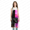 Fashion splice style two colors baber salon tpu hairdresser apron thick transparent waterproof apron for Artist