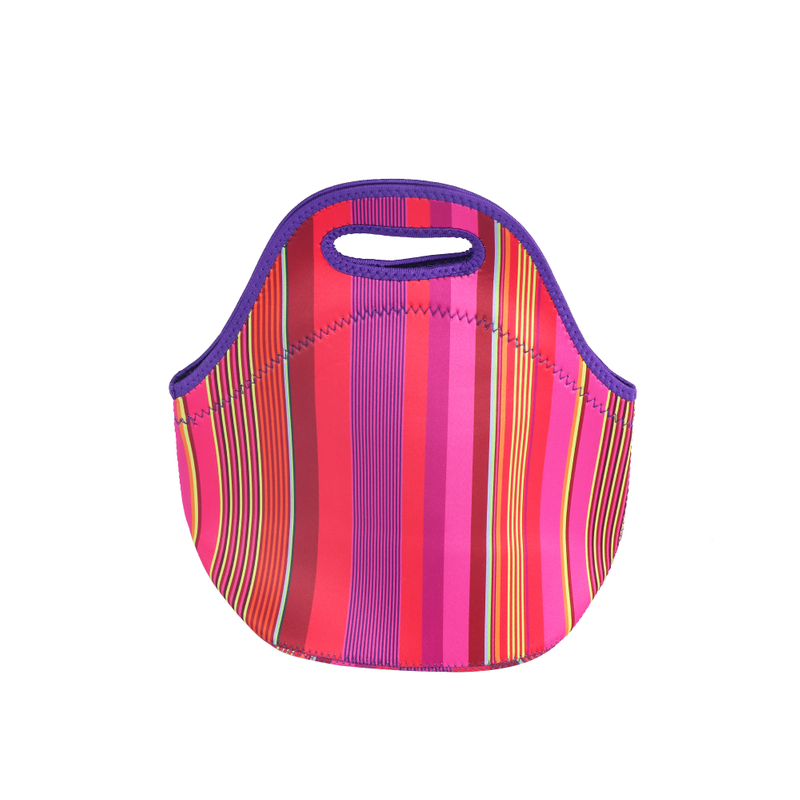 Waterproof Insulated Thermal Reusable Neoprene Lunch Bag With Zipper for Outdoor Travel Work School Picnic
