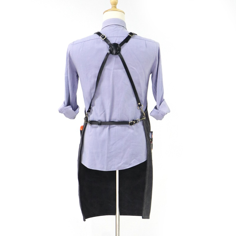 Factory Profession Custom Industry Waxed Canvas Apron for Heavy Industry Practitioners
