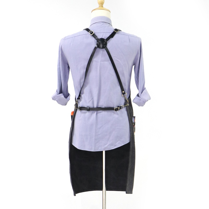 Factory Profession Custom Industry Waxed Canvas Apron for Heavy Industry Practitioners