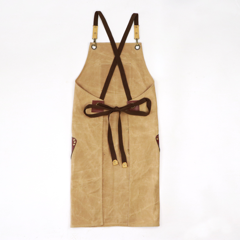 Heavy duty waxed canvas industrial aprons for Carpenter, Welder, Construction worker