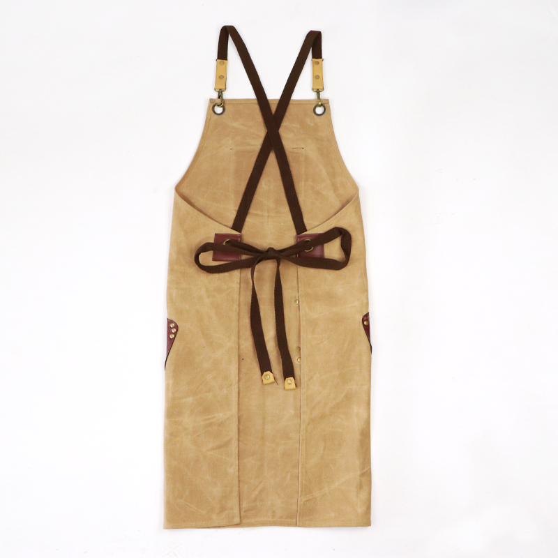 Heavy duty waxed canvas industrial aprons for Carpenter, Welder, Construction worker