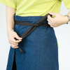 Factory Custom Polyester Cotton Blue Denim Waist Apron with Logo Printed