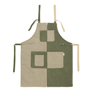 Factory profession custom polyester cotton canvas apron kitchen cooking and barista apron