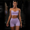 Factory Hot Selling Sexy Design Women Fitness Two Pieces Yoga Wear Suit Custom Gym Sports Yoga Sets 