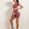 Custom Sports Gym Fitness Yoga Sets Butt Lift 2 Piece Activewear Fitness Workout Yoga Sport Bodysuit For Women