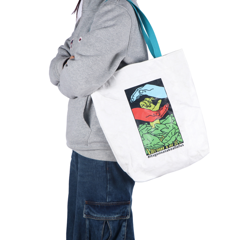 Factory Direct Supply New Material Waterproof And Wear Resistant Tyvek Tote Shoulder Bag for Wholesale