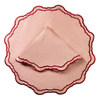 100% Linen Special-shaped Napkin Applique Napkin Modern Style Table Decor Exclusively Made Napkin