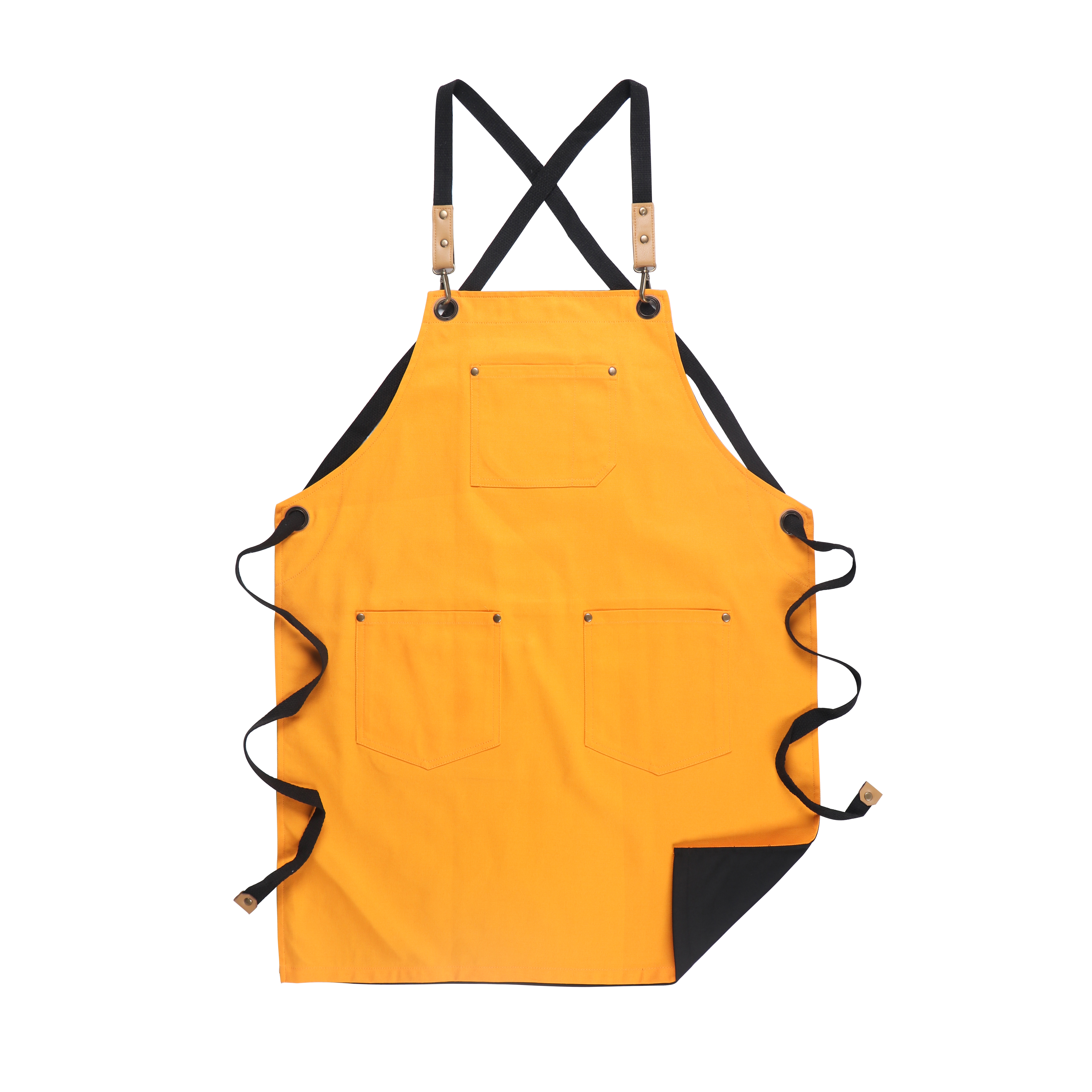 Flower gardening design work apron multi colors twill canvas double side apron cotton canvas kitchen apron