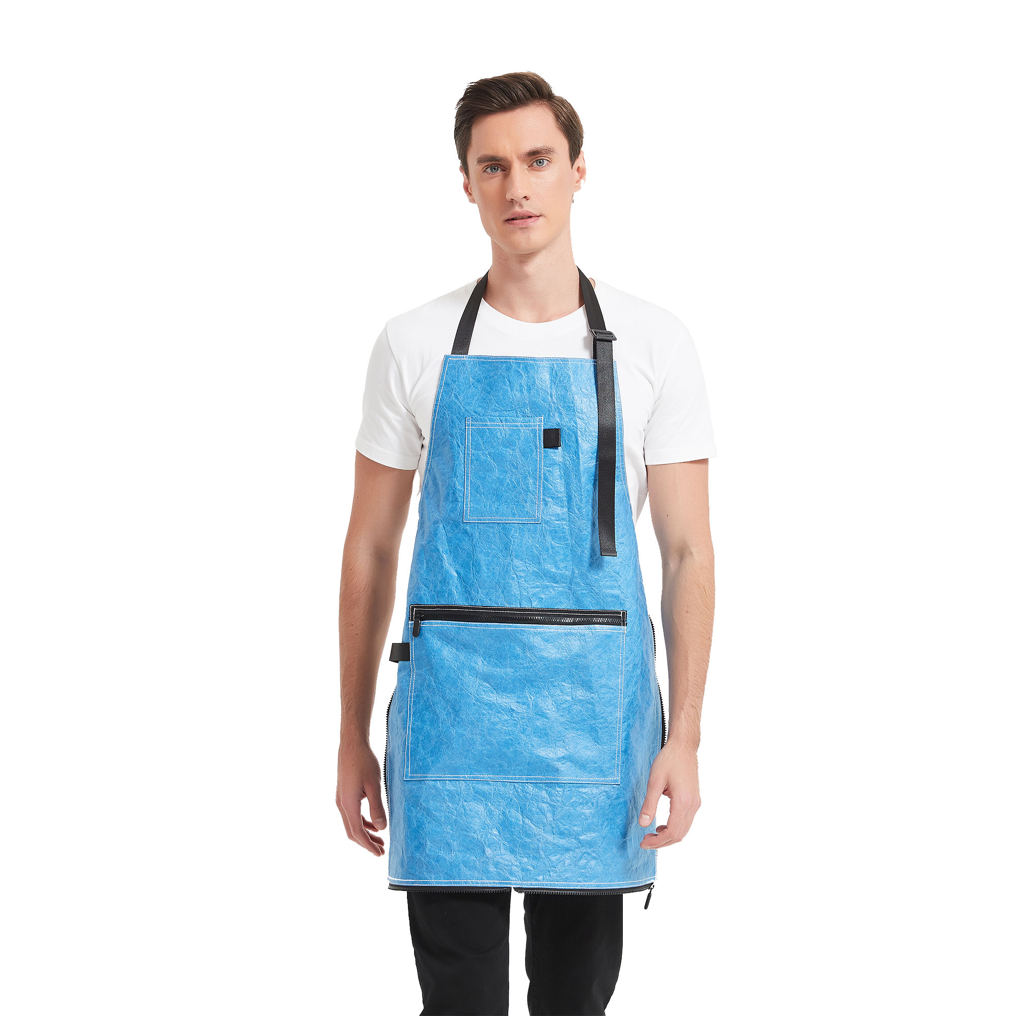 Tyvek Chef Aprons - Cross Back&Adjustable Dupont Paper Apron for Men And Women With Pockets