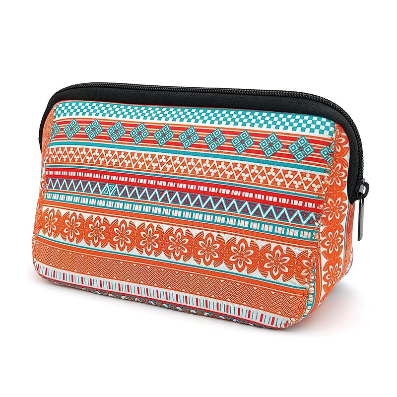 Cosmetic Bag Waterproof Neoprene Zipper Pouch Travel Portable Toiletry Makeup Bags Organizer Case for Women and Girls