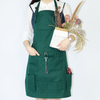 Professional studio polyester cotton painting apron with multifunction tool pockets