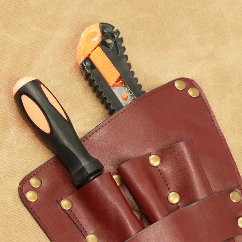 Heavy duty waxed canvas industrial aprons for Carpenter, Welder, Construction worker