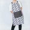 Full version printed polyester fabric kitchen cooking cleaning apron for couple