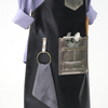 Promotion wholesale soft pu fabric pockets apron with functional pockets