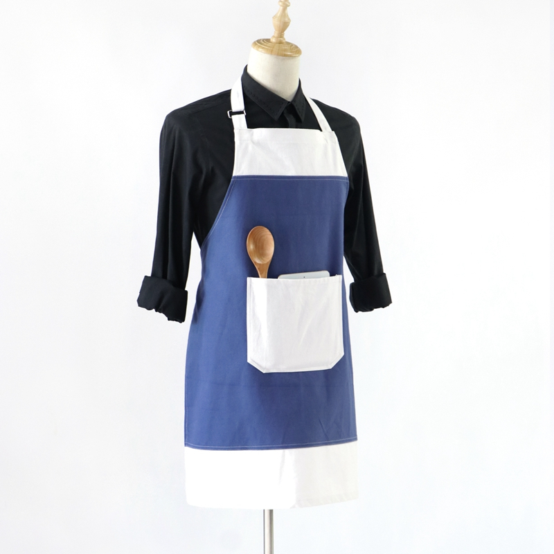 Factory Direct Wholesale Home Garden Cotton Apron Kitchen Cooking And Cleaning Apron