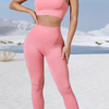 Custom Label Free Match Seamless Sports Fitness Yoga Set Gym Workout Training Wear Clothes For Women
