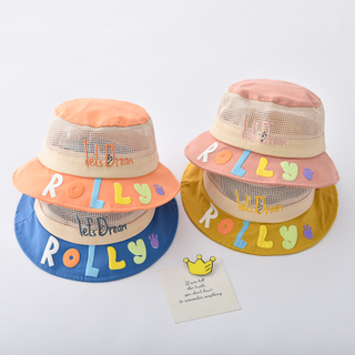 Factory Custom 2022 Baby Hat Summer Boy And Girls Sun Hat Big Brim Children Sun Protection Hat Cute Summer Boy Sun Fishing Hat for Kids