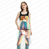 Wholesale laser color clear tpu apron waterproof transparent hairdressing apron for man and women 
