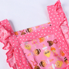 Custom Cartoon Logo Kids Apron Cotton Polyester Apron for Children Fashion Design H Style Kids Apron
